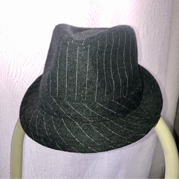 Other - Dark gray pinstripe fedora